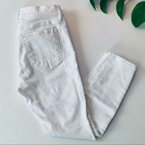 Loft White Petite Skinny Jeans